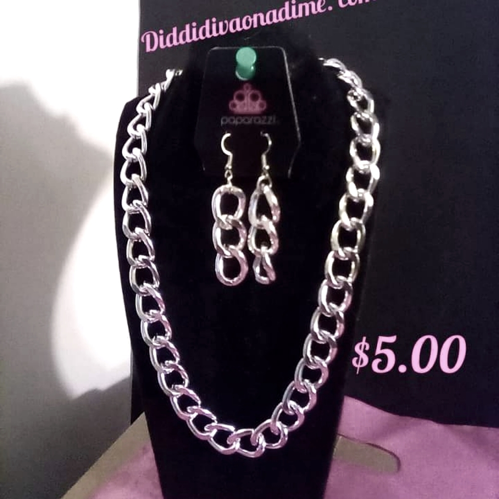 necklace and earrings